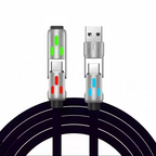 Universal 4-in-1 Charging Cable with RGB Lighting