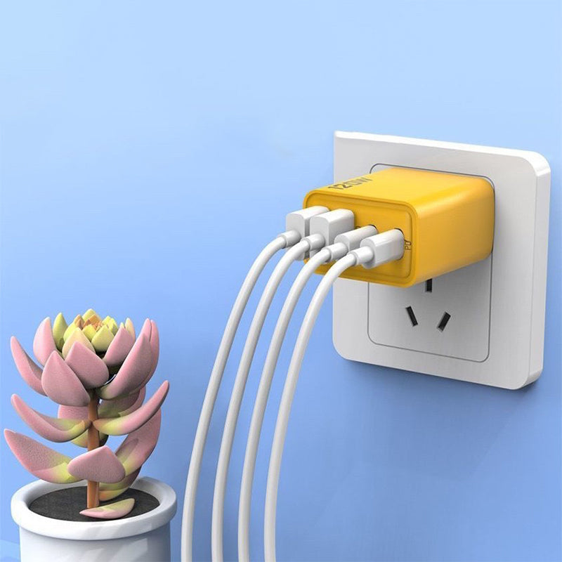 USB fast charger 4 ports – 65W and 120W with USB-C and USB-A