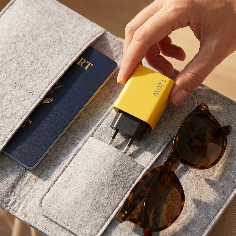 USB fast charger 4 ports – 65W and 120W with USB-C and USB-A