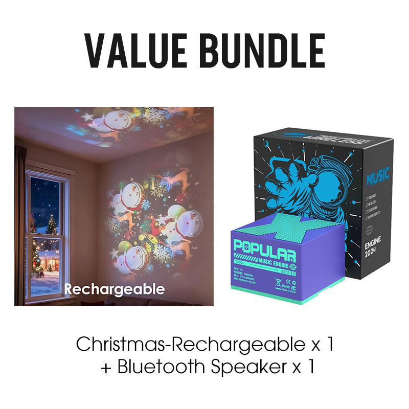 Rotating LED projector with ocean, Christmas, and snowflake effects