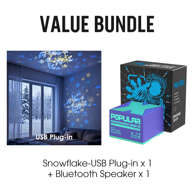Rotating LED projector with ocean, Christmas, and snowflake effects