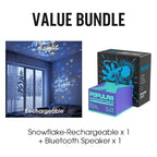 Rotating LED projector with ocean, Christmas, and snowflake effects