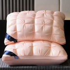 Nackenkissen ergonomisch mit 3D-Zopfmuster