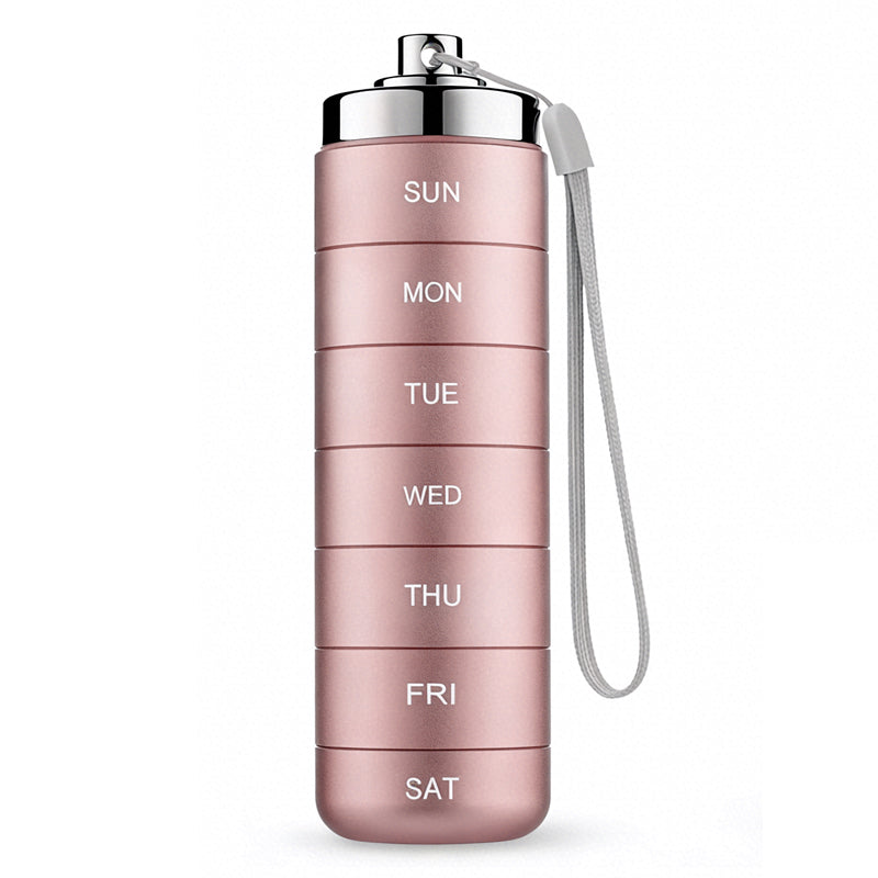 Medikamentendosierer 7-Tage wasserdicht aus Aluminium