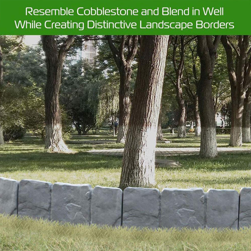 Garden fence artificial stone – Simple flower bed edging