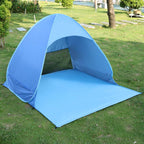 Pop-up beach tent with UV protection