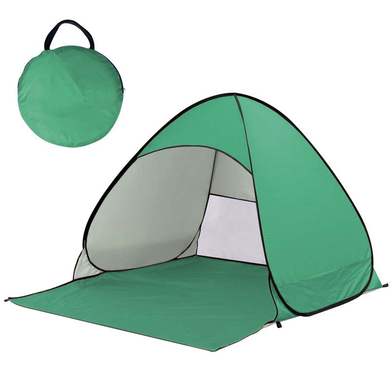 Pop-up beach tent with UV protection