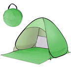 Pop-up beach tent with UV protection