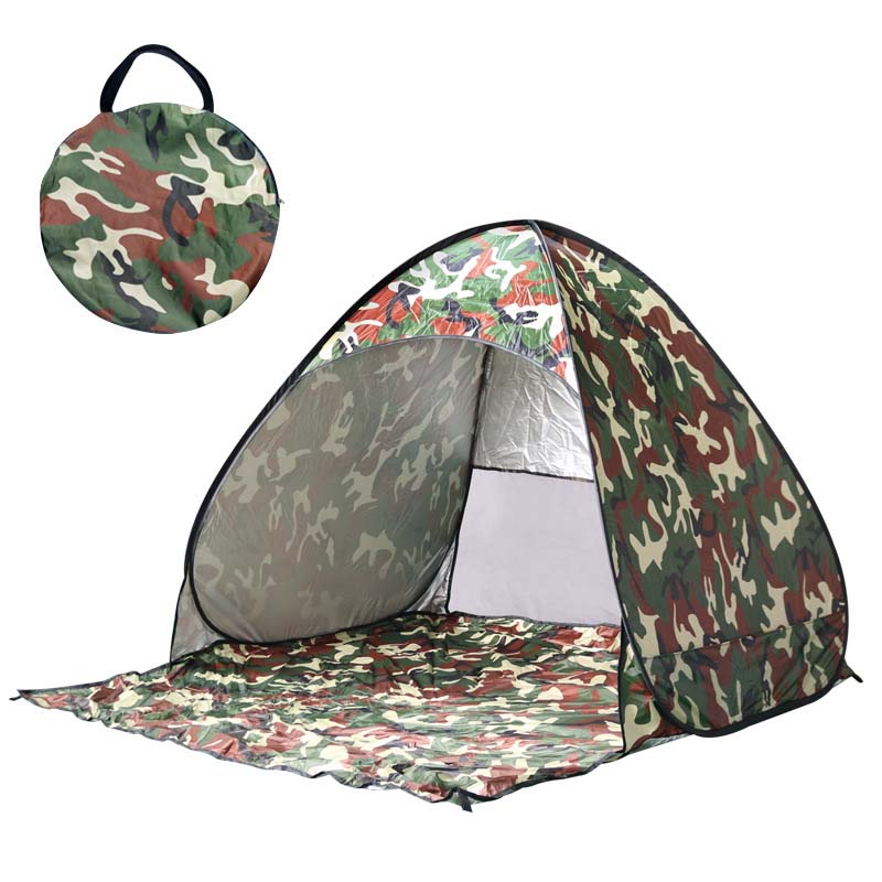 Pop-up beach tent with UV protection