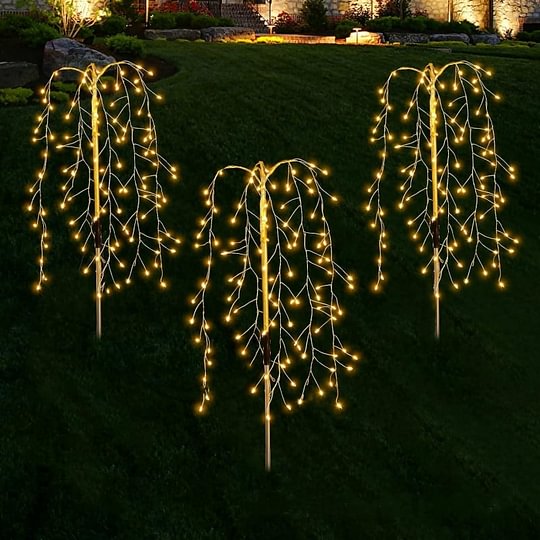 Solar-Gartenleuchte Feuerwerk-Optik mit 100-200 LEDs