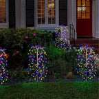 Solar-Gartenleuchte Feuerwerk-Optik mit 100-200 LEDs