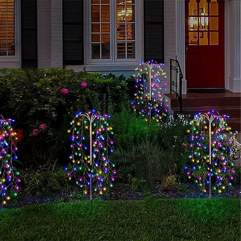 Solar-Gartenleuchte Feuerwerk-Optik mit 100-200 LEDs