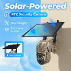 Solar-Überwachungskamera PTZ mit Solarpanel und Akku