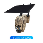 Solar-Überwachungskamera PTZ mit Solarpanel und Akku