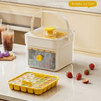 Ice cube tray with pressure release