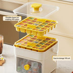 Ice cube tray with pressure release