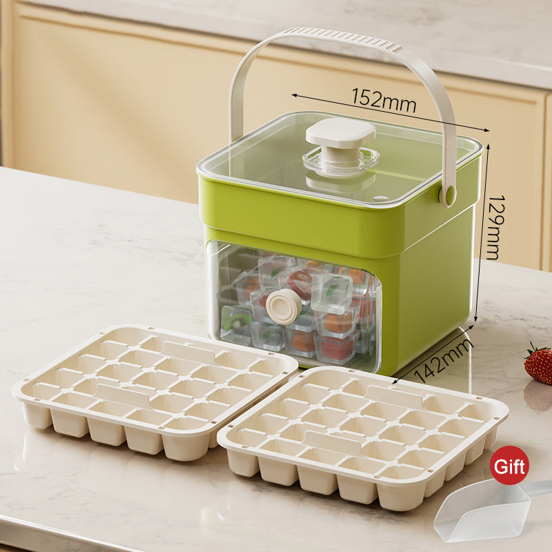 Ice cube tray with pressure release