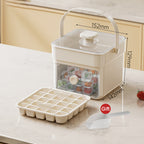 Ice cube tray with pressure release