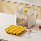 Ice cube tray with pressure release