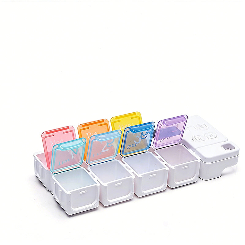 Digital pillbox with timer – 4 alarms and large buttons
