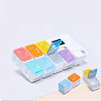 Digital pillbox with timer – 4 alarms and large buttons