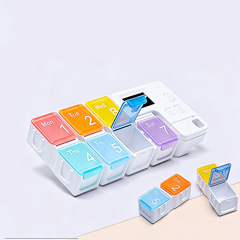 Digital pillbox with timer – 4 alarms and large buttons