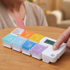 Digital pillbox with timer – 4 alarms and large buttons