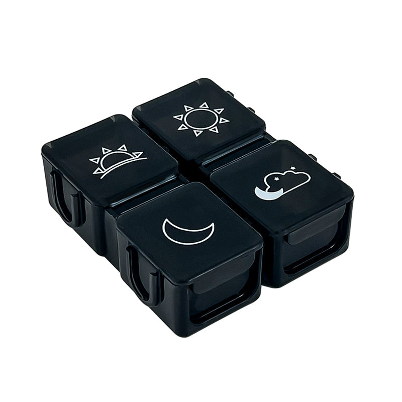 Digital pillbox with timer – 4 alarms and large buttons