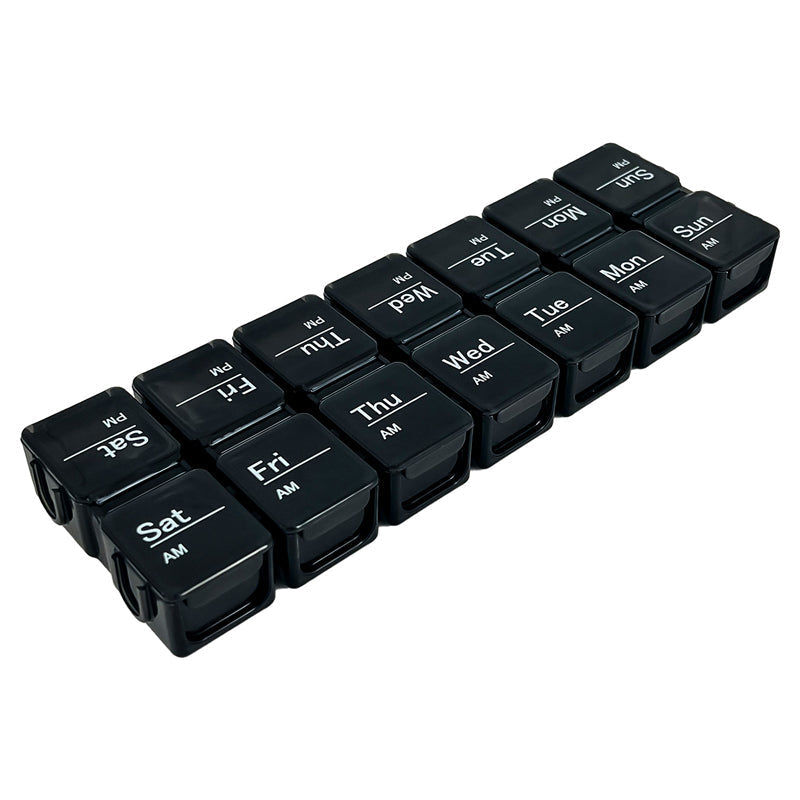Digital pillbox with timer – 4 alarms and large buttons