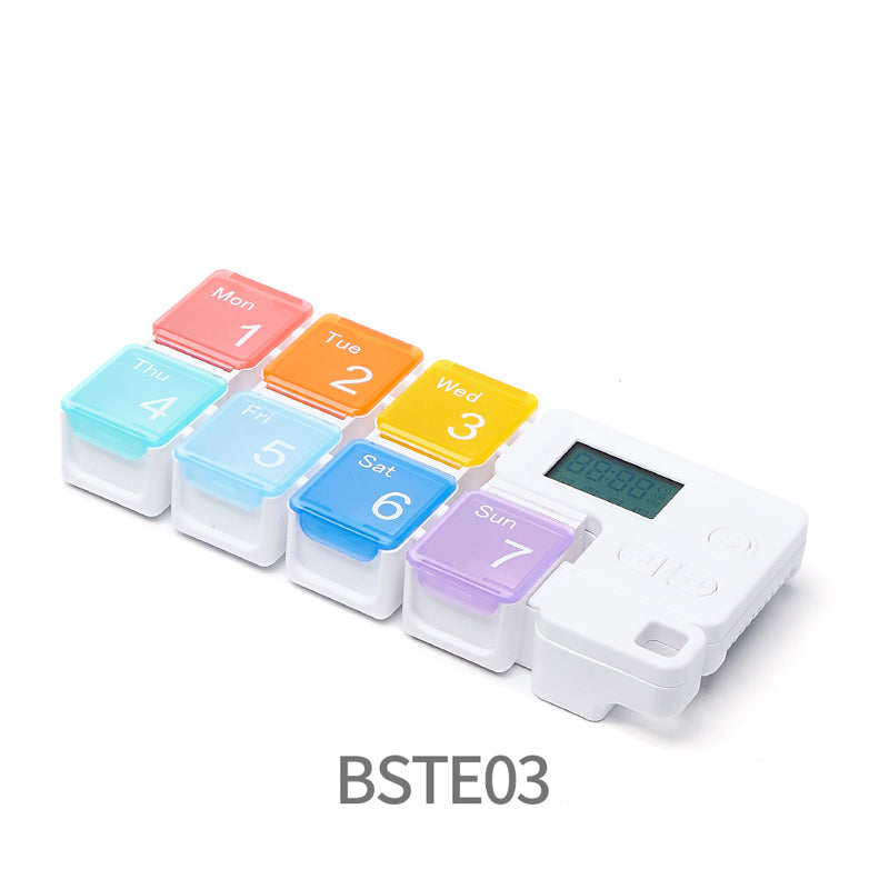 Digital pillbox with timer – 4 alarms and large buttons