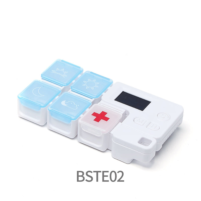 Digital pillbox with timer – 4 alarms and large buttons