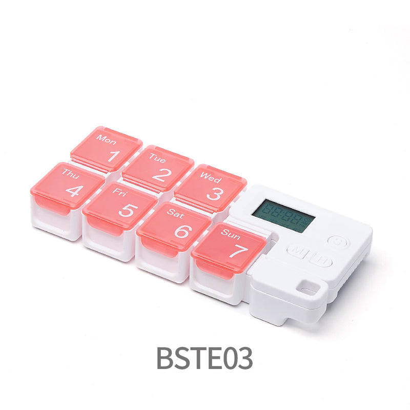 Digital pillbox with timer – 4 alarms and large buttons