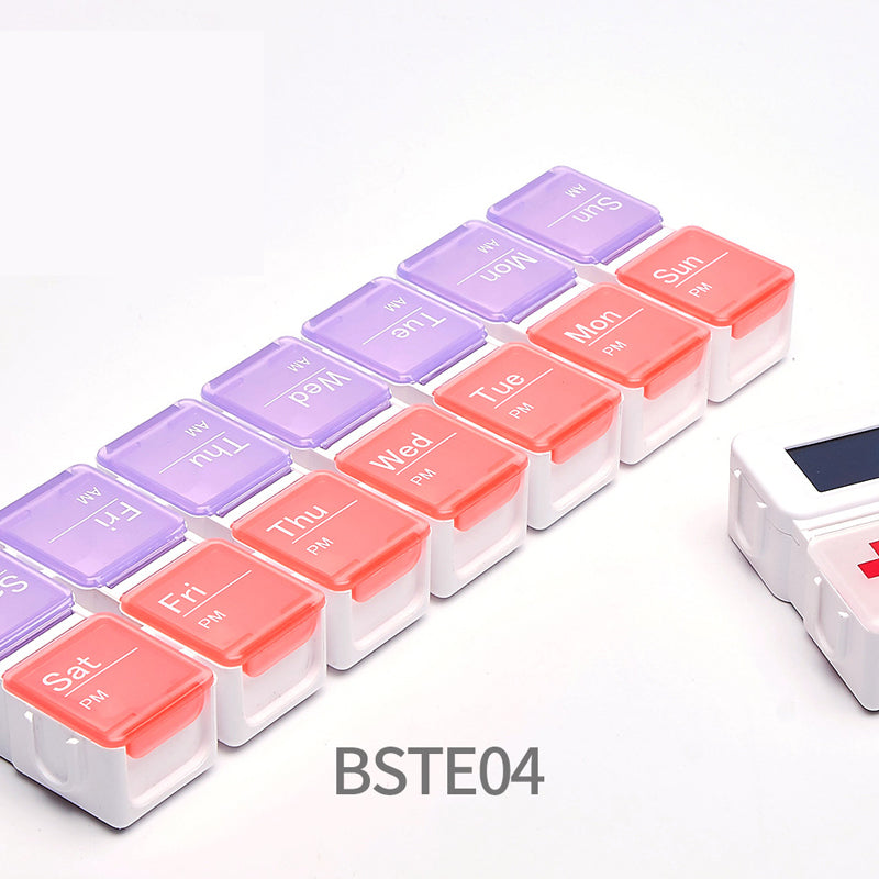 Digital pillbox with timer – 4 alarms and large buttons