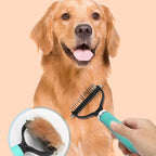 Undercoat brush double-sided for dogs and cats