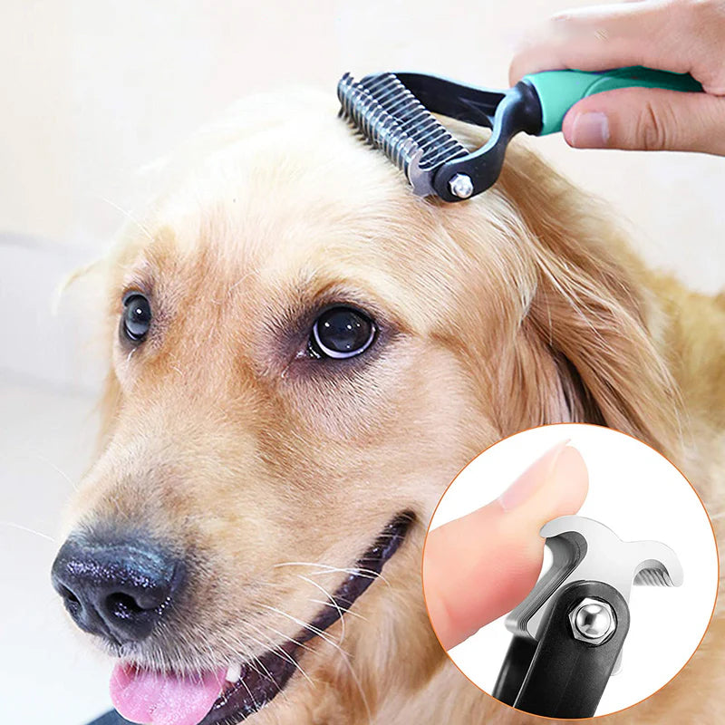 Undercoat brush double-sided for dogs and cats