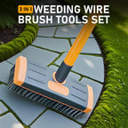 Weed brush 3-in-1 with adjustable handle 117 cm