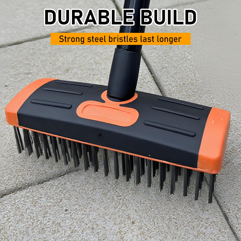 Weed brush 3-in-1 with adjustable handle 117 cm
