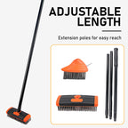 Weed brush 3-in-1 with adjustable handle 117 cm
