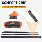 Weed brush 3-in-1 with adjustable handle 117 cm