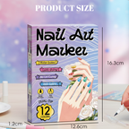 Nail Art Marker Set mit Doppelspitze