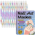 Nail Art Marker Set mit Doppelspitze