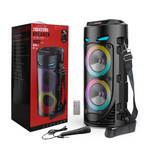 Bluetooth-Lautsprecher mit Mikrofon, RGB-Licht & Fernbedienung