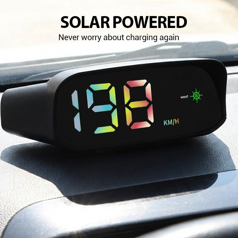 Head-up Display Tachometer Solar for Car – GPS-supported