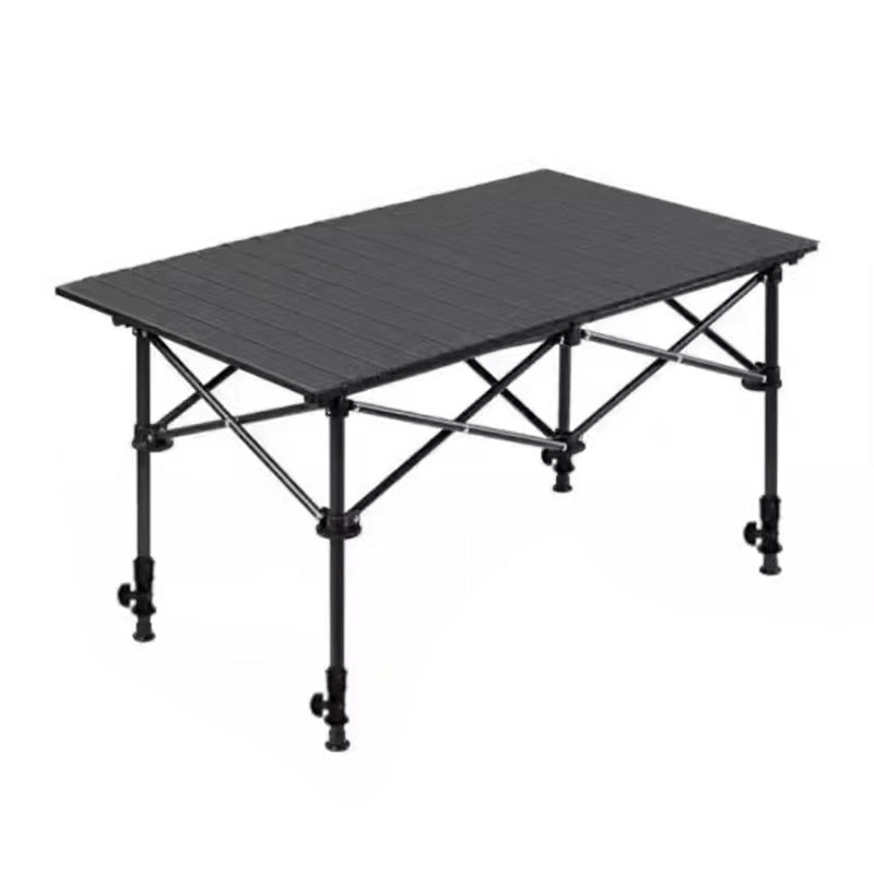 Klappbarer Campingtisch mit Rollup-Tischplatte