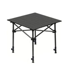 Klappbarer Campingtisch mit Rollup-Tischplatte
