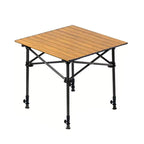 Klappbarer Campingtisch mit Rollup-Tischplatte
