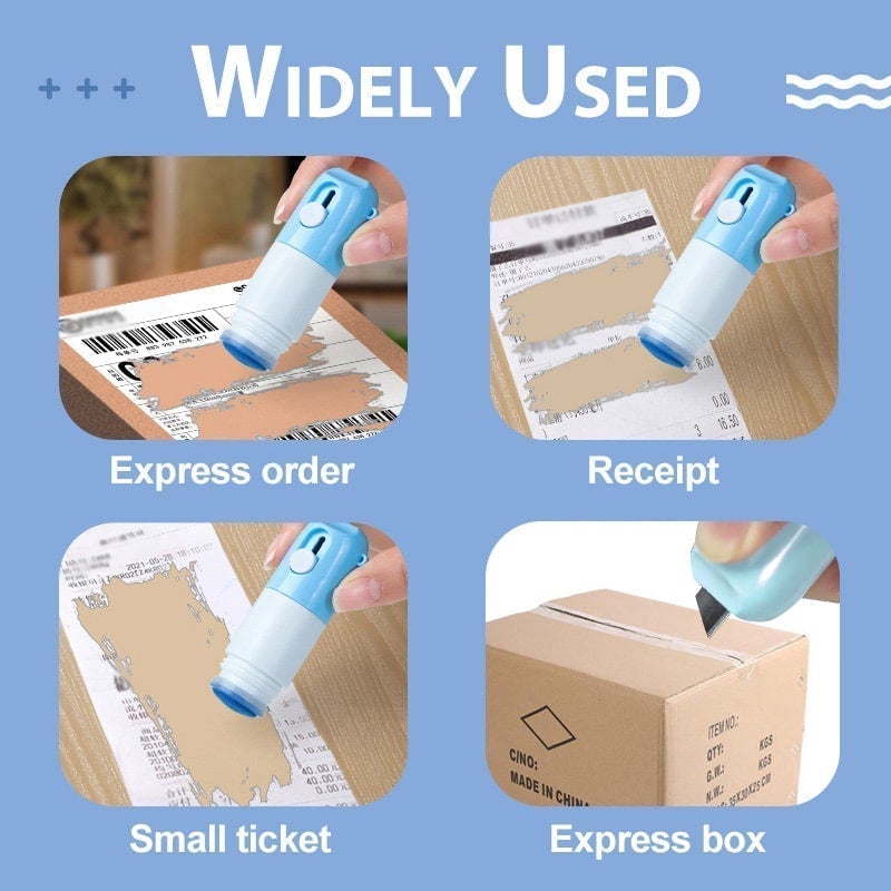Datenschutz-Stift 2-in-1 mit Paketöffner für Thermopapier
