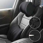 Ergonomic headrest and lumbar pillow set for car
