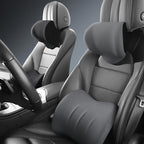 Ergonomic headrest and lumbar pillow set for car