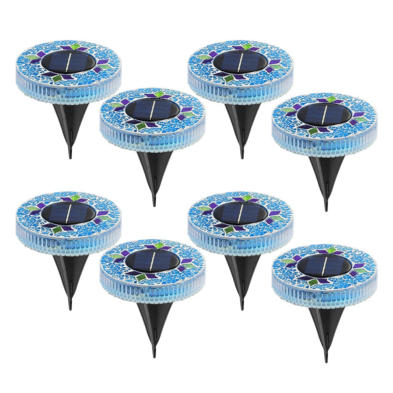 Solar Gartenleuchte Mosaik Glas – Wasserdicht IP69